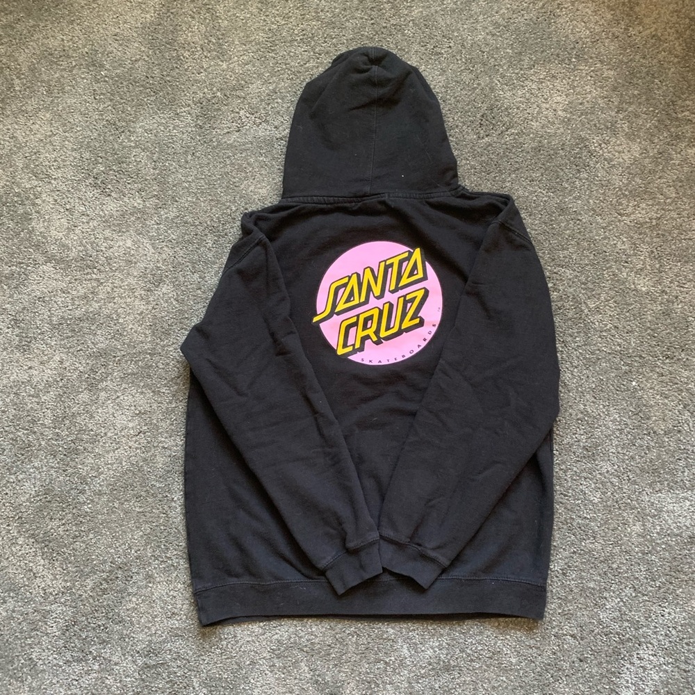 Youth X-Large black Santa Cruz hooded sweatshirt. - Picture 4 of 6